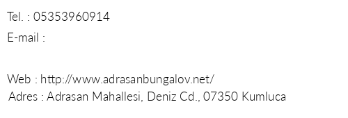 Gl Bungalov telefon numaralar, faks, e-mail, posta adresi ve iletiim bilgileri